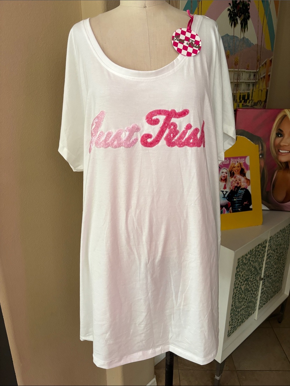 Just Trish Oversized Tee/ Sleepshirt NWT